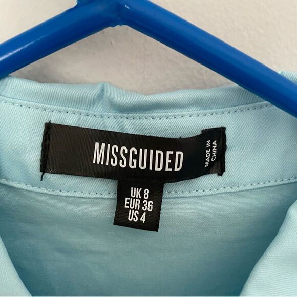 MissGuided Women’s Button Front Shirt Romper - Picture 2 of 5